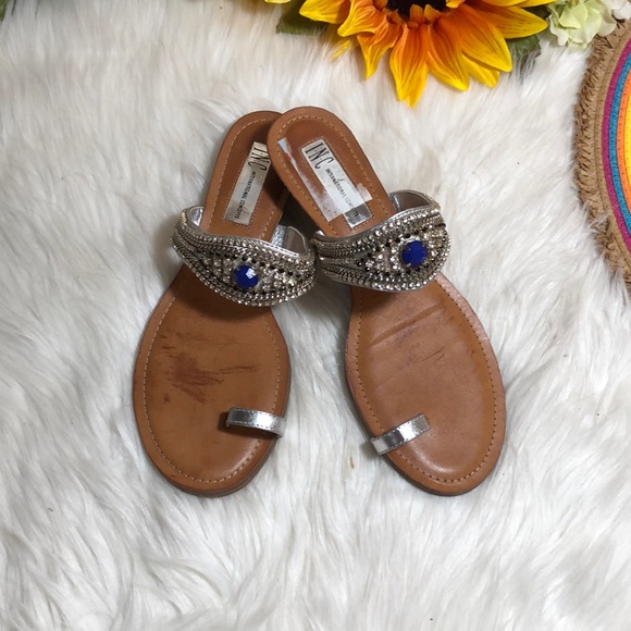 INC International Concepts Shoes - INC Brae Jeweled Slides 6.5